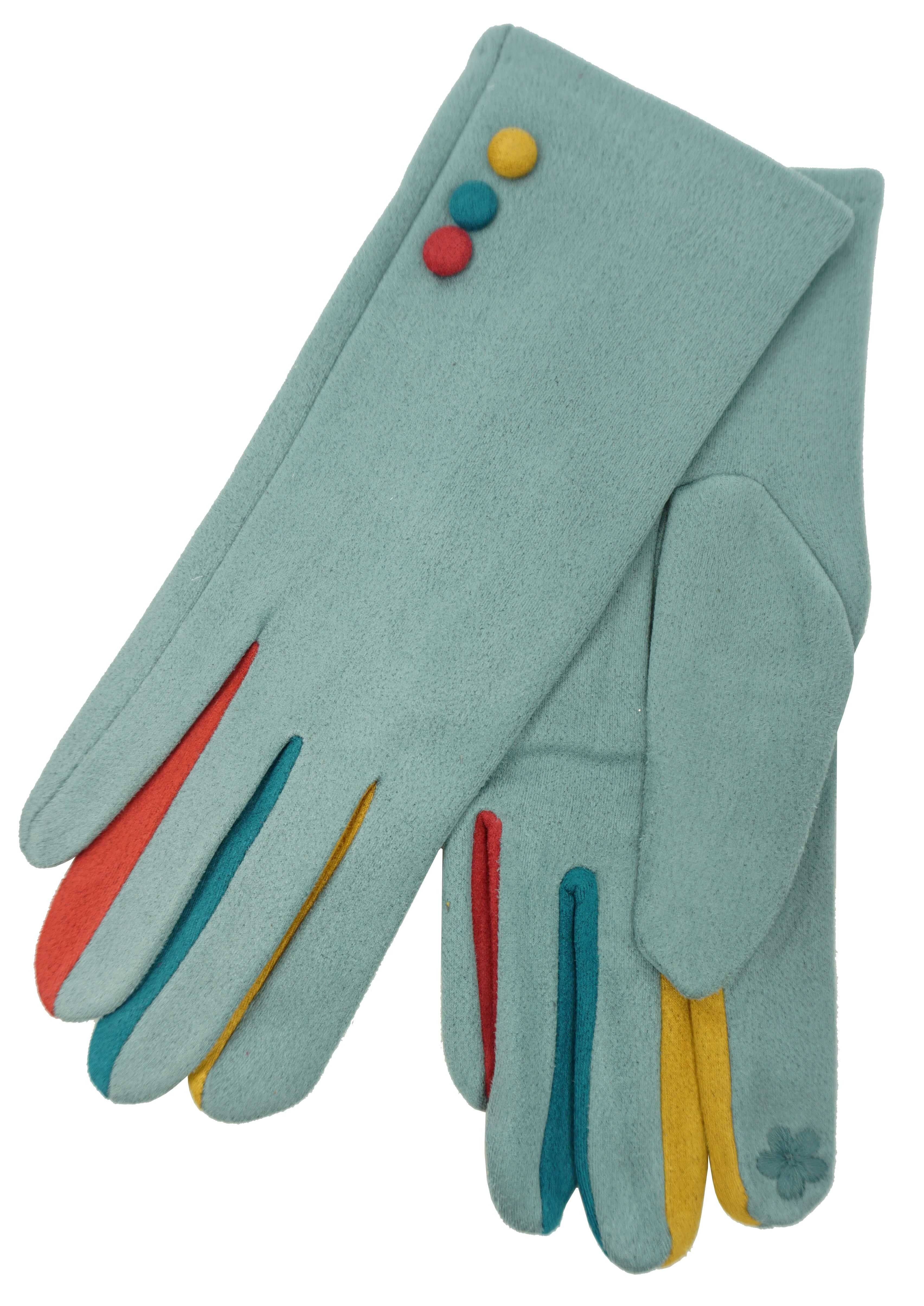Anais - Wholesale Gloves - Women's - Multi-color glove with touch finger YN03297