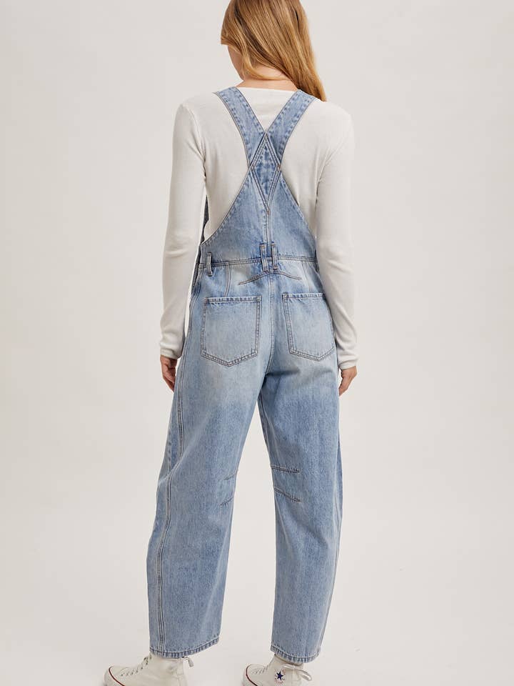 Bluivy - Wholesale Overalls - Women's - DENIM BARREL OVERALLS20