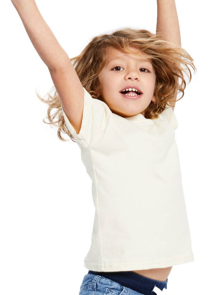 Kid's Organic Cotton Crew for wholesale by US Blanks