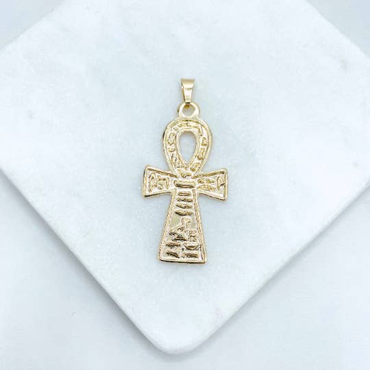 Luxus Accessories – Engroshandel Vedhæng/charm – 18 k guld fyldt egyptiske Ankh Kors Pendant