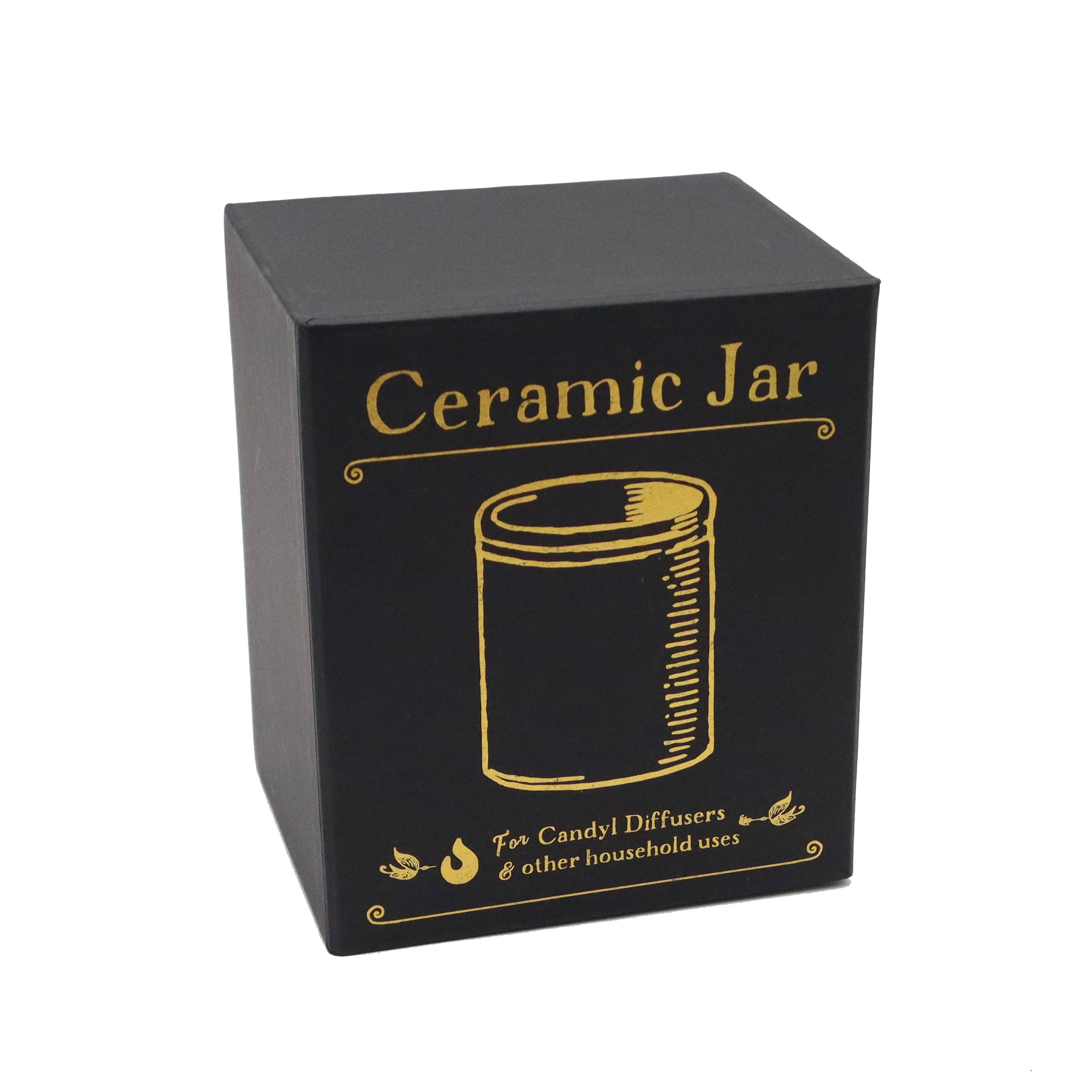 Candyl – Engroshandel Apotekerkrukke – Keramikkrukke med bambuslåg, 500 ml til stearinlys3