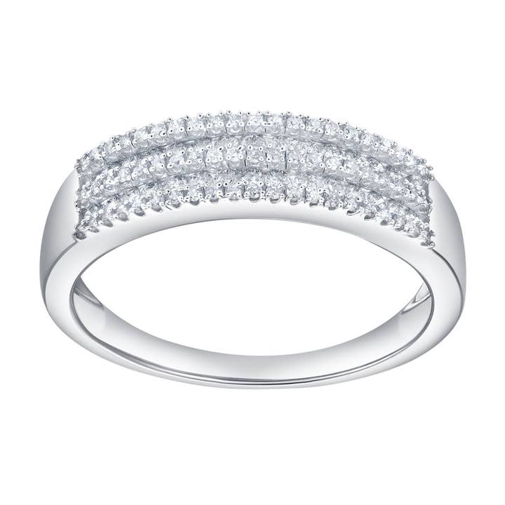 Eiravelle 14K White Gold Diamond Ring – 0.5 Ct for wholesale by LuvMyJewelry (LMJ)
