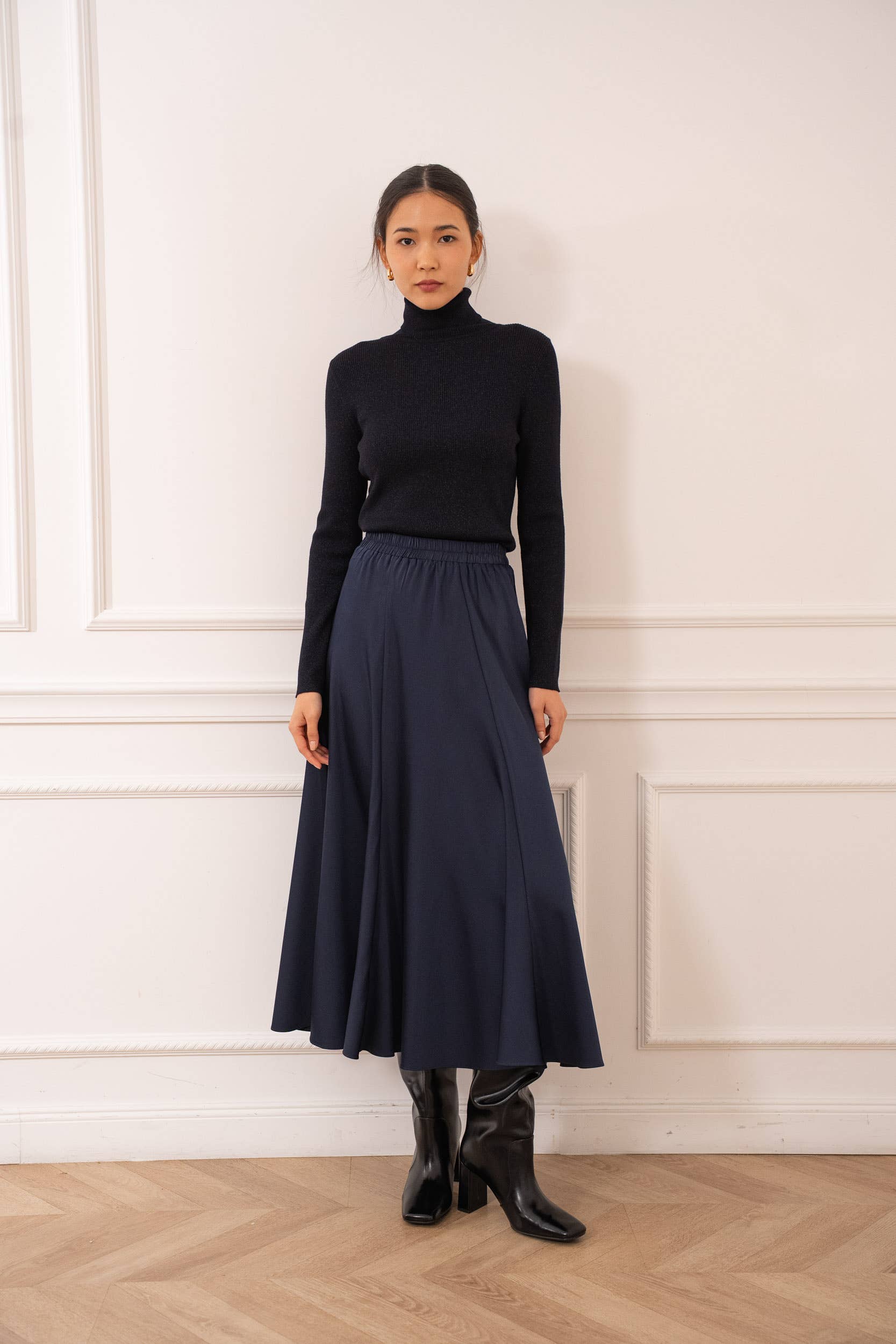 CHOKLATE PARIS - Wholesale Pullover-trui - Dames - Geribde coltrui van wol en lurex - 880211