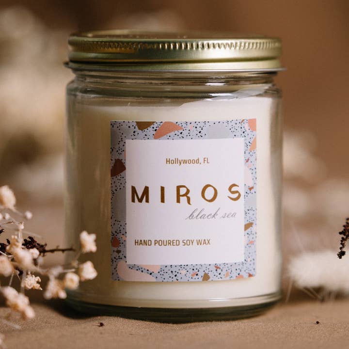 Black Sea - Hand Poured Soy Wax Candle - Non Toxic for wholesale by Miros