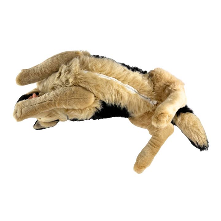 Bocchetta Plush Toys - Wholesale Stuffed/Plush Toy - Kids & Baby - Apollo - German Shepherd with satin pocket - 64cm lying7