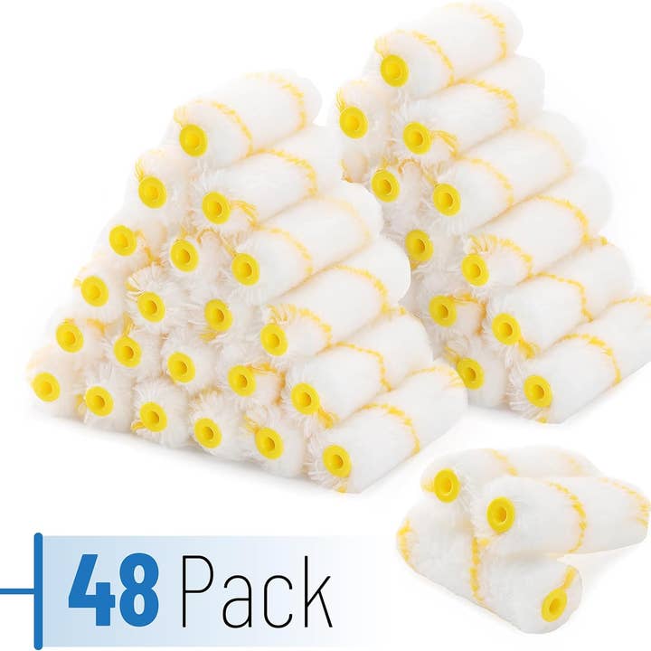 Bates Choice - Wholesale Paint/wax brush - Bates- Paint Roller Covers, 48 pcs, 4" Covers1