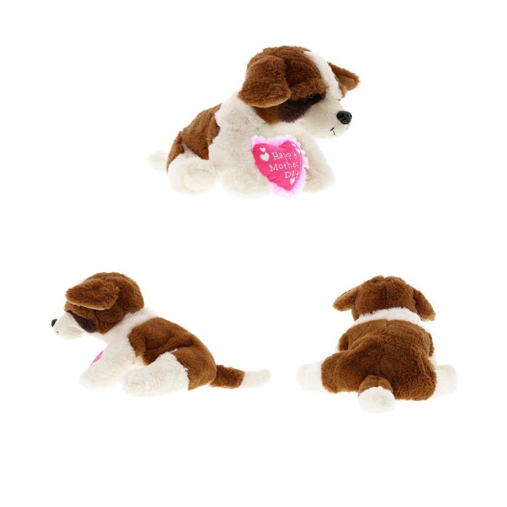 Cota Global – Engroshandel Plyslegetøj - Børn og baby – Plys Mors Dags Hjerte - Super Blød Plys - Sankt Bernhard Hund3