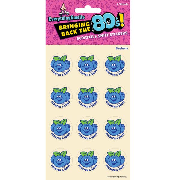 EverythingSmells, LLC - Wholesale Sticker - Blueberry EverythingSmells Scratch & Sniff Stickers