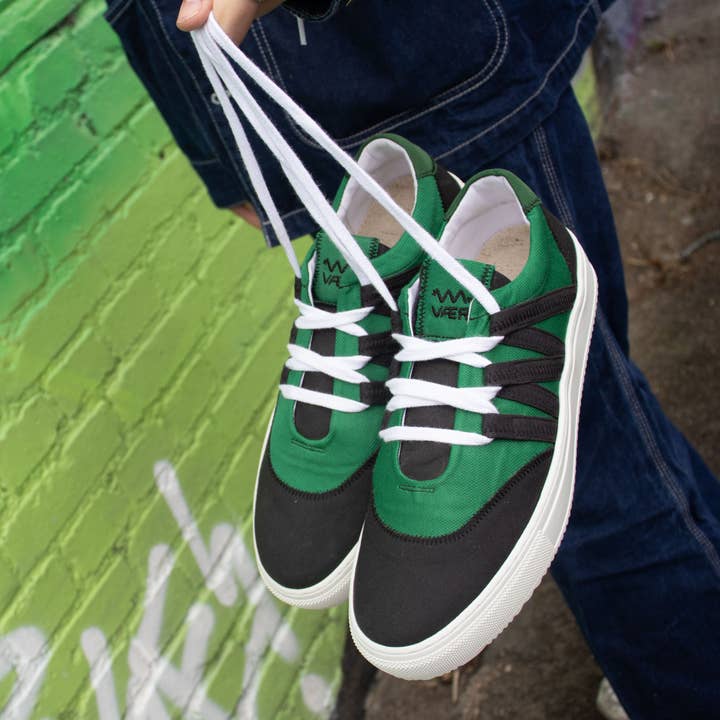 VAER - Wholesale Lifestyle Sneakers - Men's - Green White Phoenix Sustainable Sneaker — Circular&Upcycled7