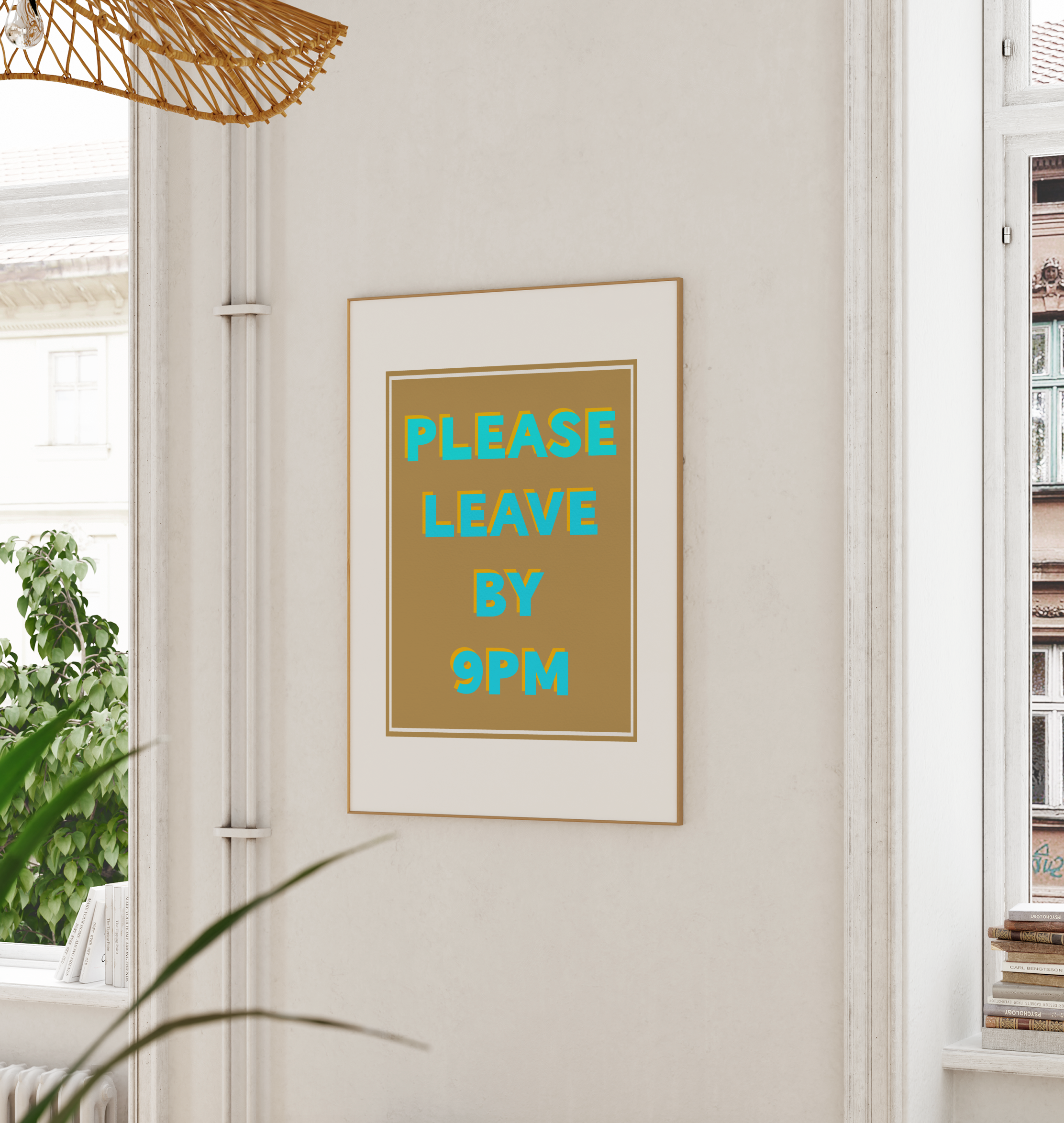 Alice Art Co – wholesale Art print – 'Please Leave by 9pm' Print2
