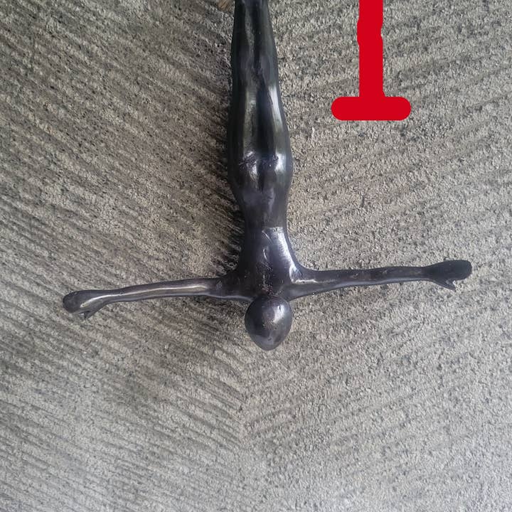 Akrobatisk väggkonst, stor väggskulptur i massiv bronsmetall dekoration för wholesale av Ubud Glass