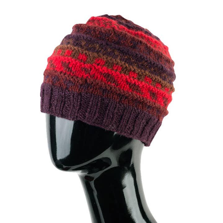 Benjamin International - Wholesale Beanie – Women's - Striped Wool Cap2