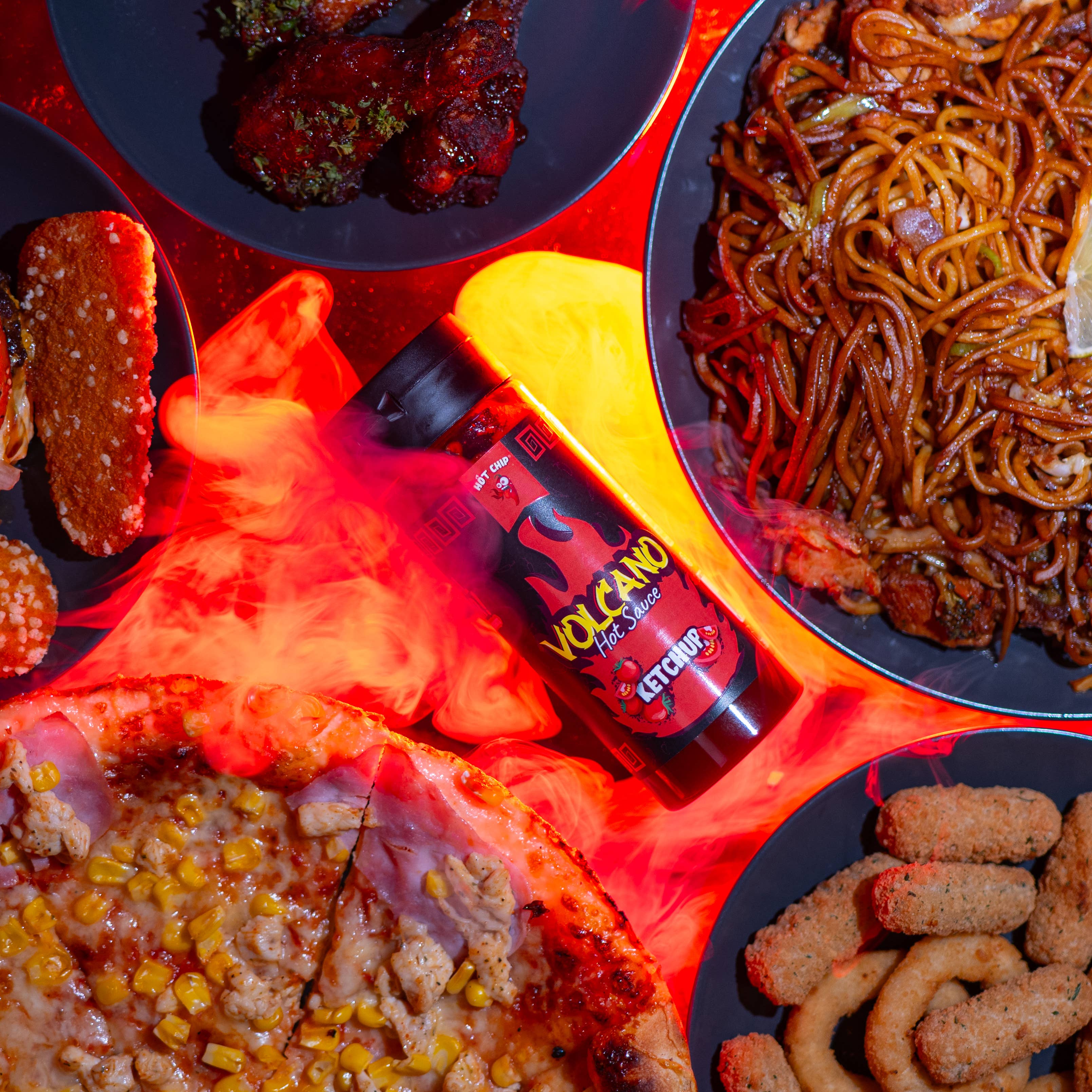 HOT-CHIP – wholesale Ketchup – Ketchup Hot Sauce 270 ml – Volcano3