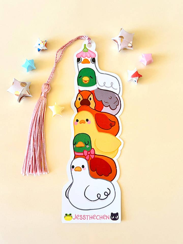 Double-Sided Bookmark | Just Ducks for wholesale by Jessthechen
