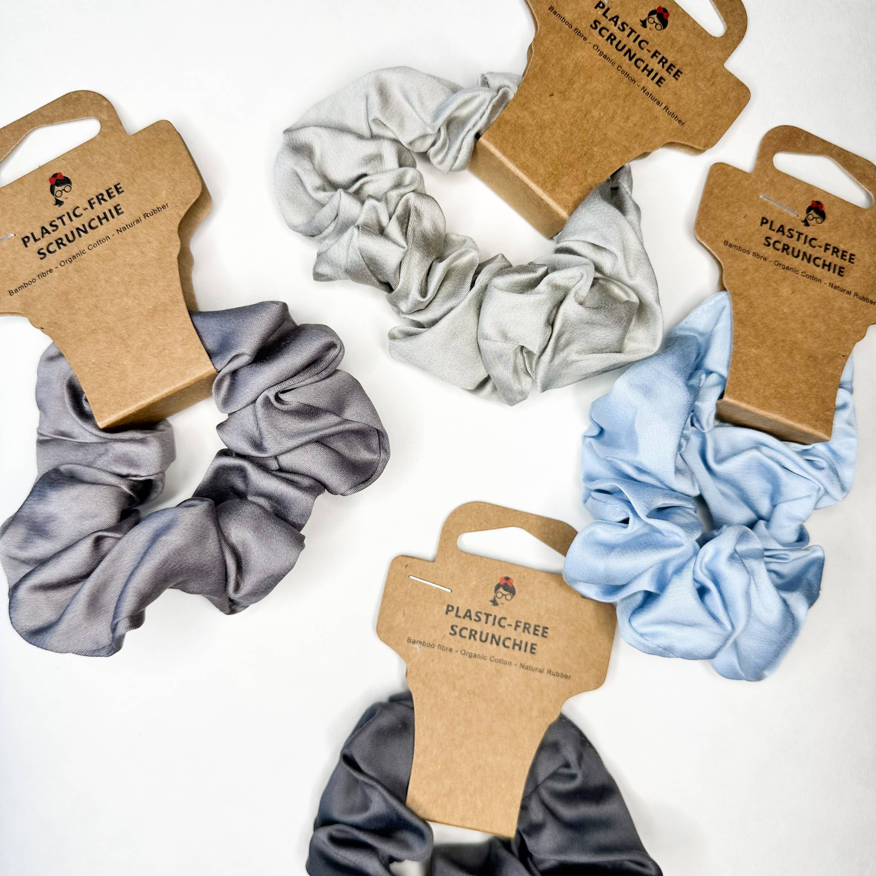 Smile Boutiques - Wholesale Scrunchie - Women's - Plastic-Free Biodegradable Bamboo Scrunchies1