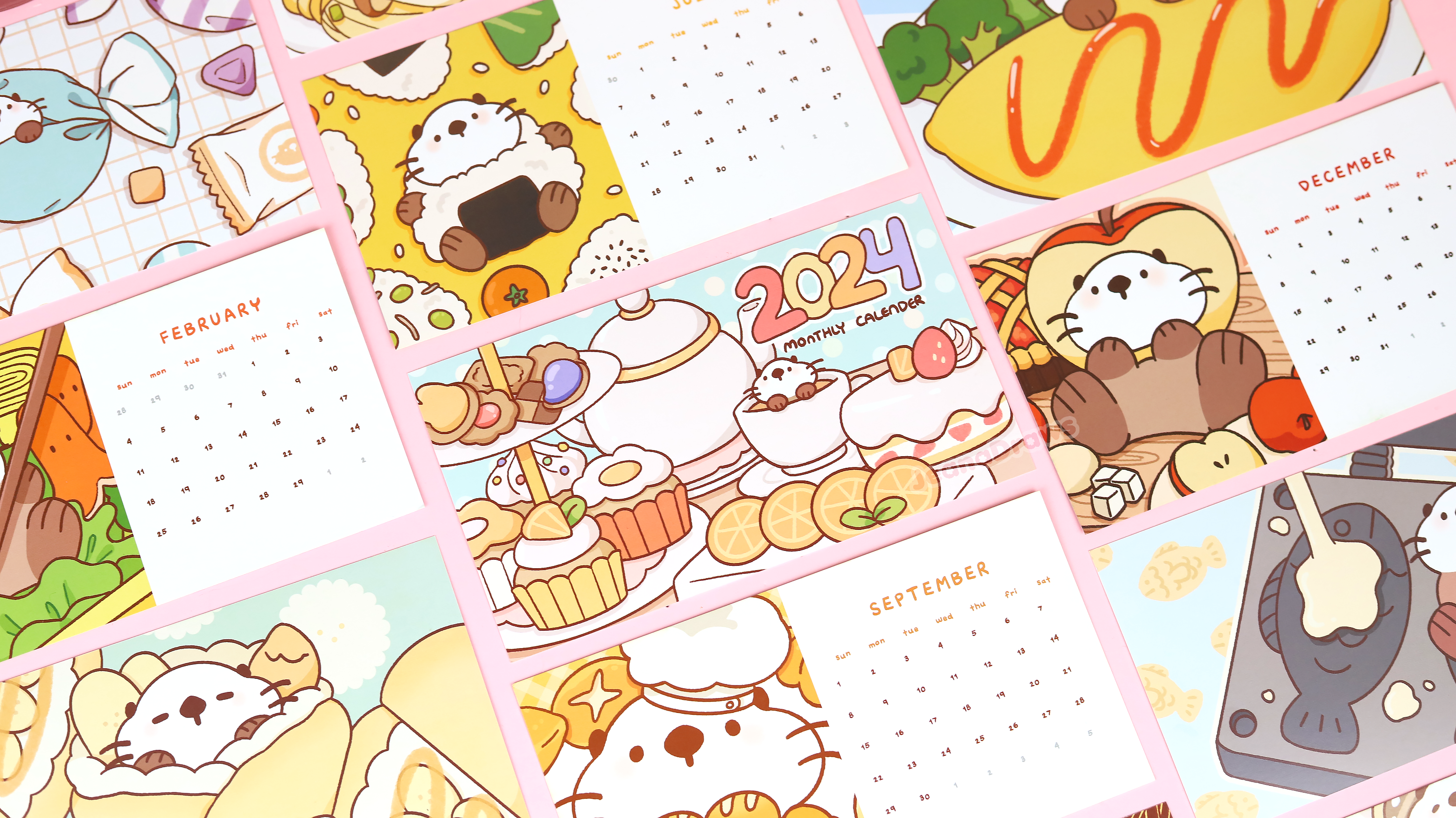 JeanaDraws - Wholesale Calendar - 2024 Lakko Acrylic Calendar11