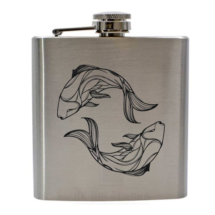 Zodiac sign Pisces | stainless steel flask for wholesale by COWstyle