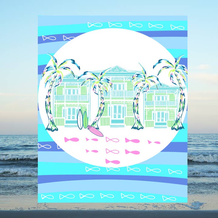 Impression d'art de la côte funky pour la vente par Of Light & Sea