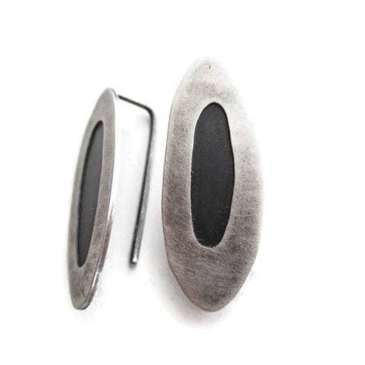 Kimya Joyas - Wholesale Dangle Earrings - Organic Silver Dangle Earrings3