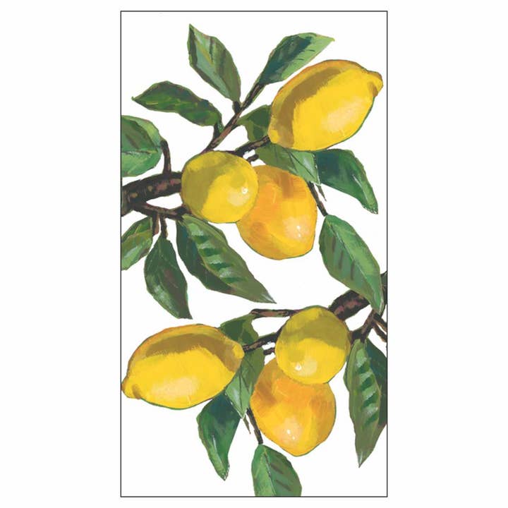 Paperproducts Design • Ambiente - Wholesale Hand Towel - GUEST TOWEL - LEMON MUSEE, WHITE