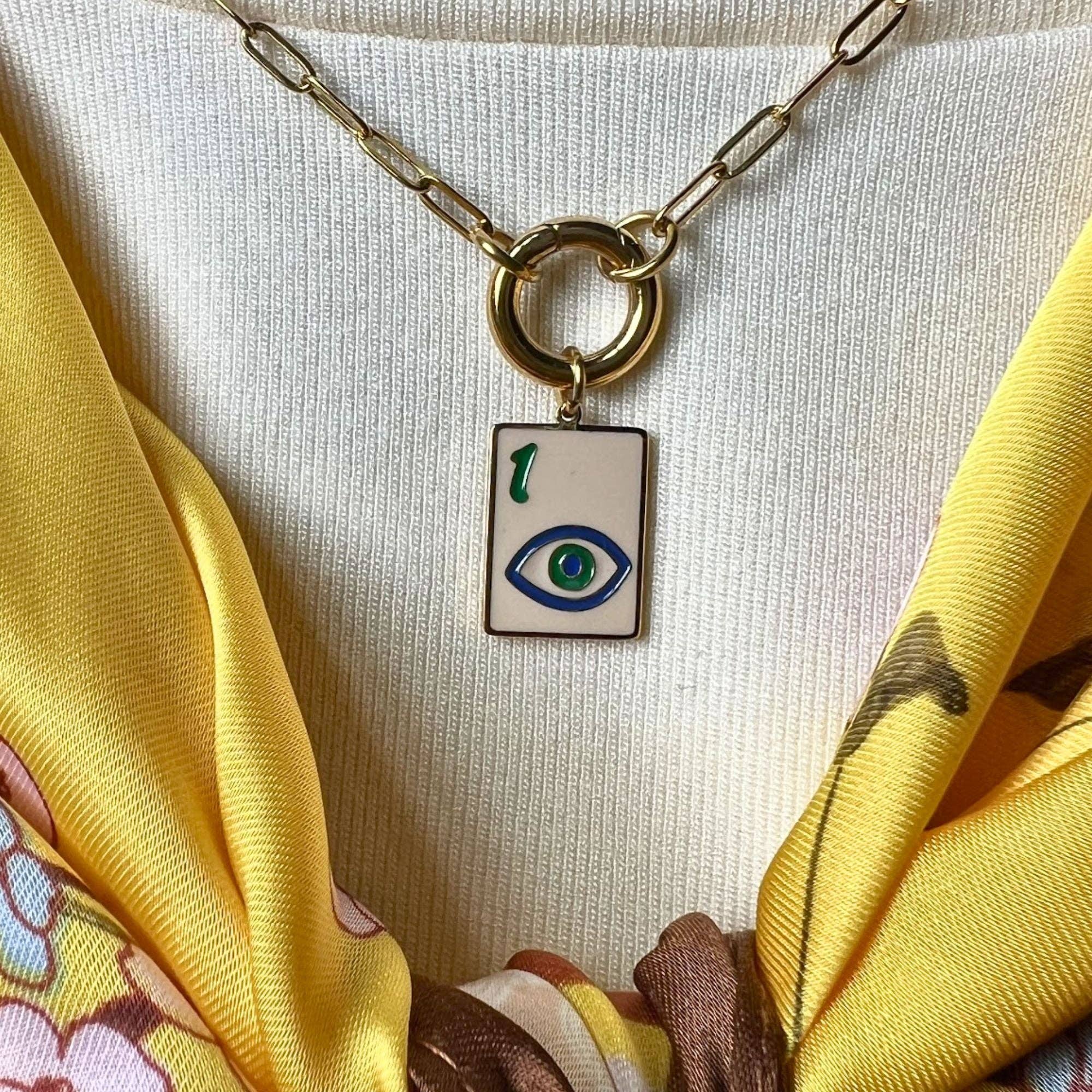 Mamaleh Jewelry - Wholesale Individual Charm/Pendant - Mahjong Tile Charm3