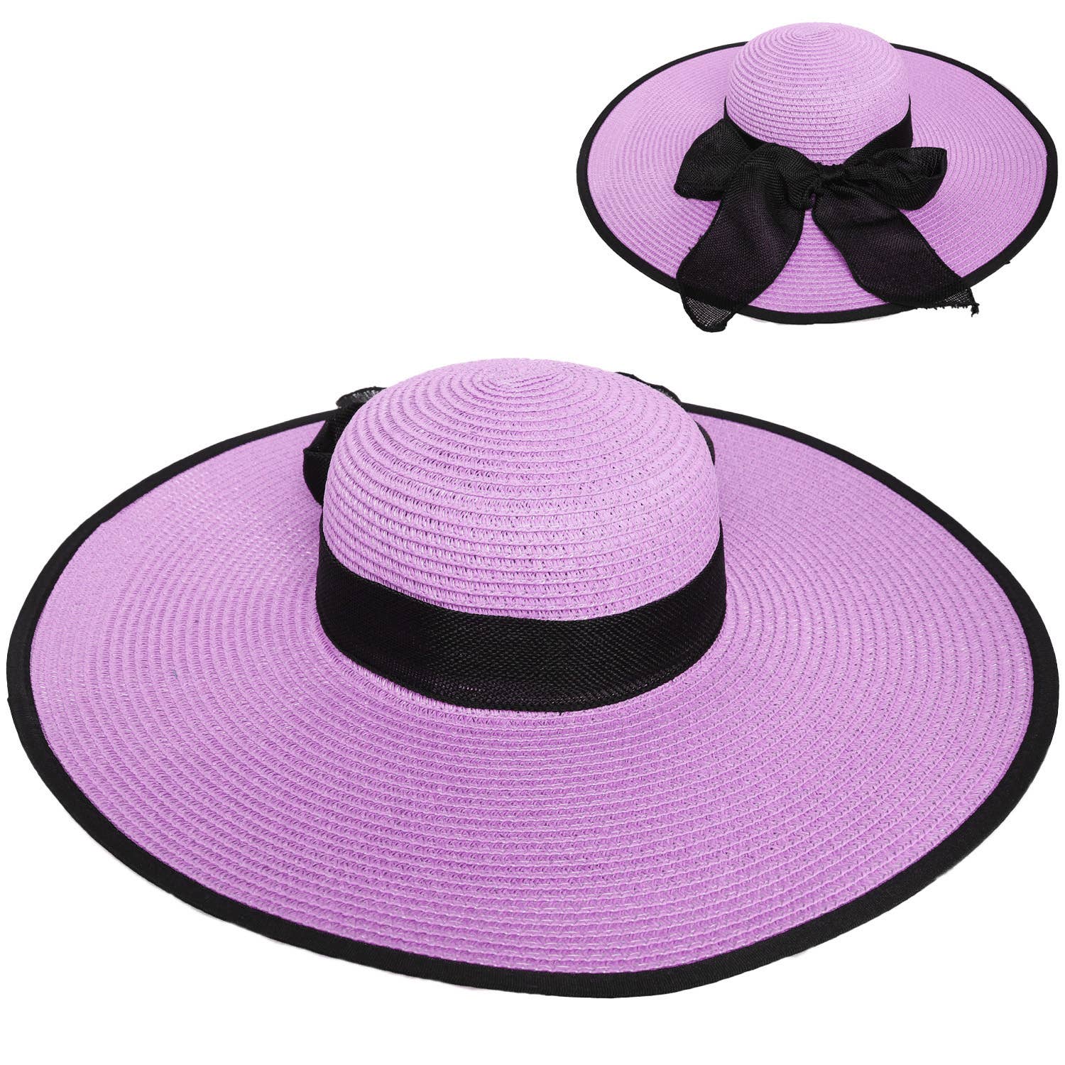 SP Sophia Collection - Wholesale Straw Hat - Women's - Floppy Oversized Wide Brim Straw Woven Sun Hat 11