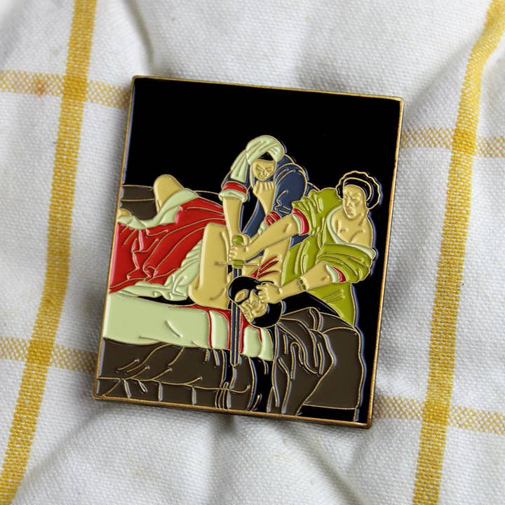 Pin Museum - Wholesale Lapel Pin/Button - Judith Slaying Holofernes • Enamel Pin2