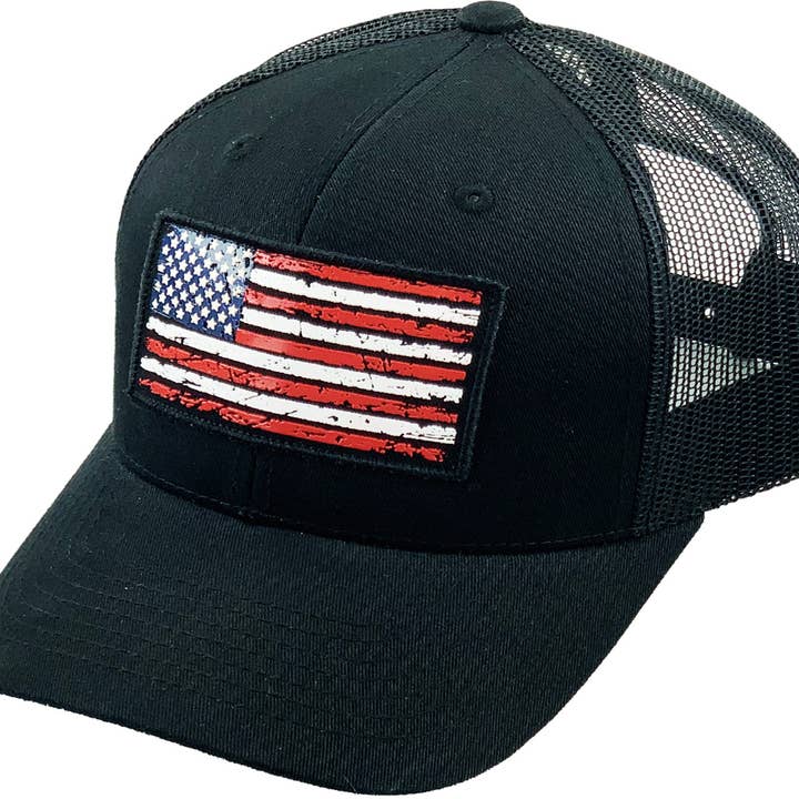 KBETHOS - Wholesale Trucker Hat - Men's - FLAG UV PRINT PATCH MESH BACK BALLCAP21