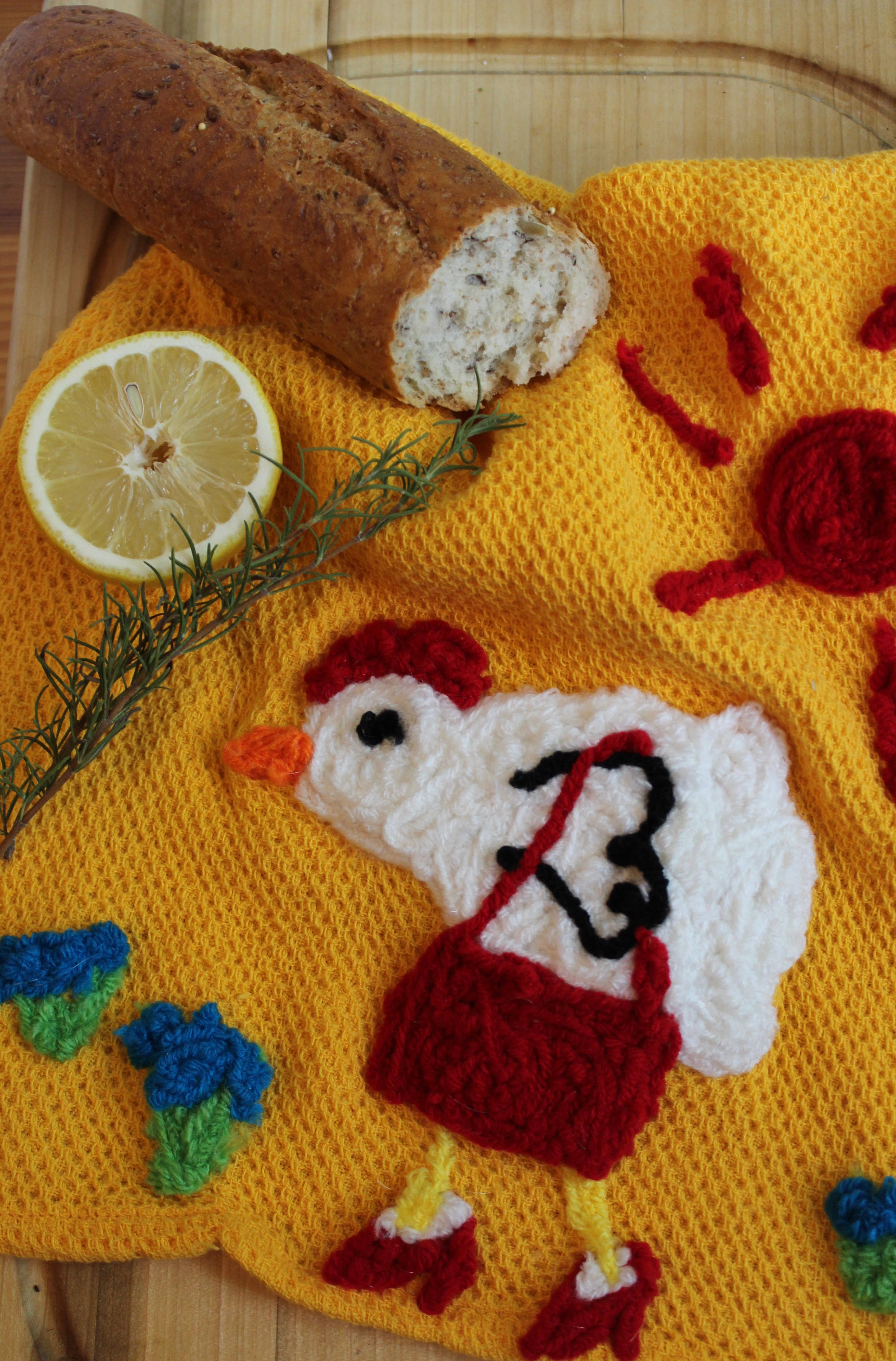 Miss Mavis Fun House - Wholesale Tea Towel - Happy tea towel, chicken dish towel, chicken kitchen1