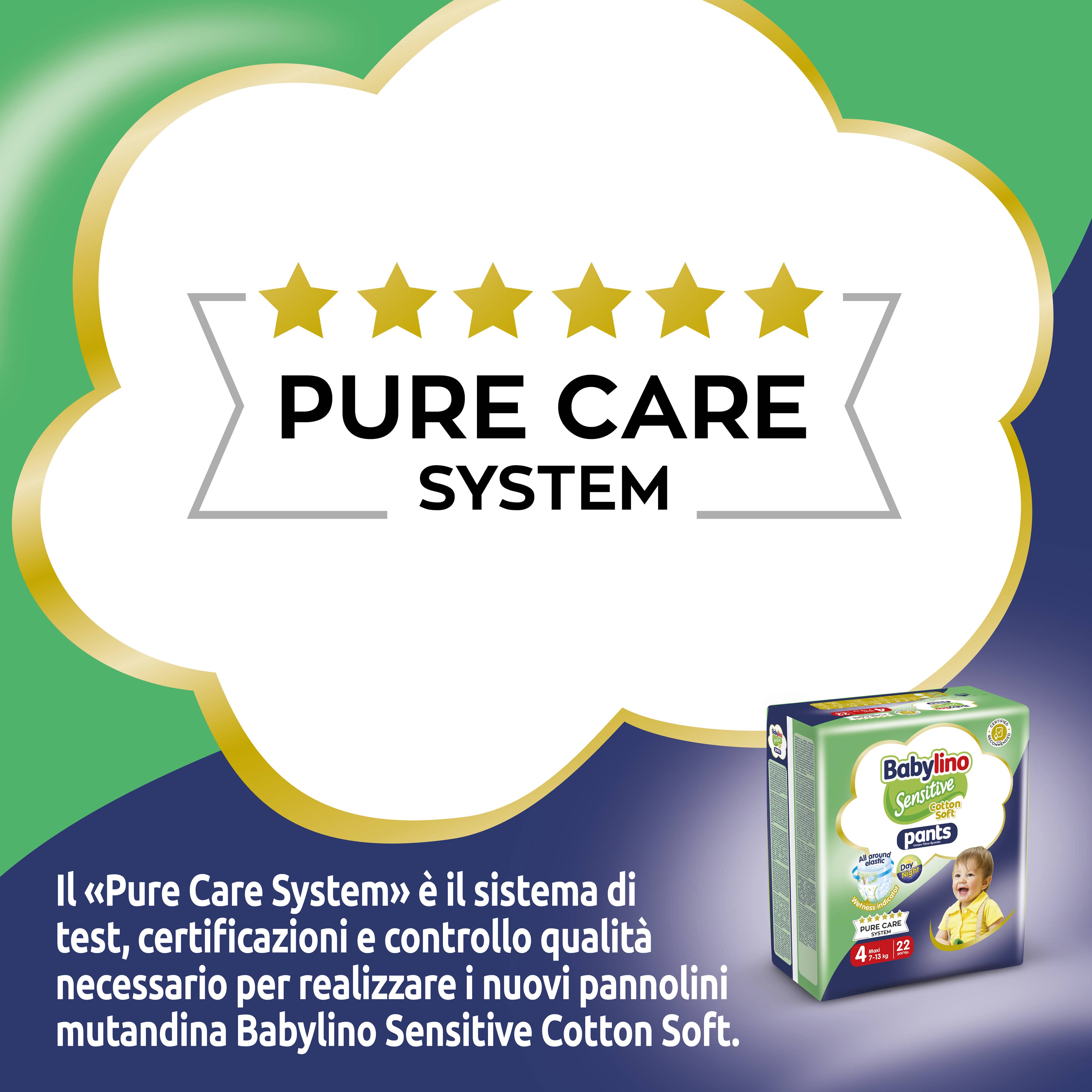 Babylino – Großhandel Windel (nicht aus Stoff) – Baby – Babylino Sensitive Cotton Soft, Windelhöschen Größe 4, 22 Stück7