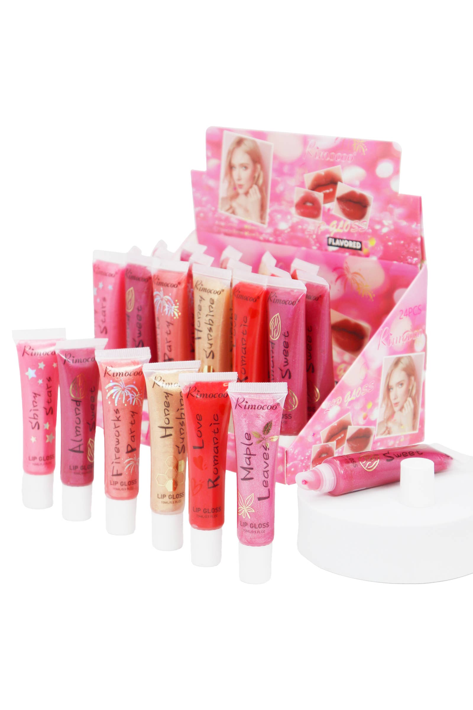 Cap Zone – wholesale Läppglans – Romantic Lips Läppglans Klämtub - 24 st