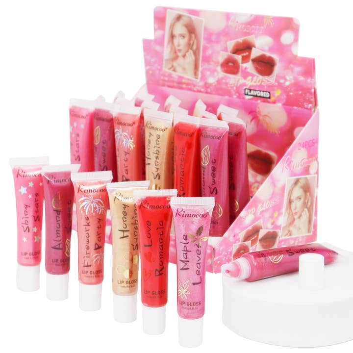 Cap Zone – wholesale Läppglans – Romantic Lips Läppglans Klämtub - 24 st0