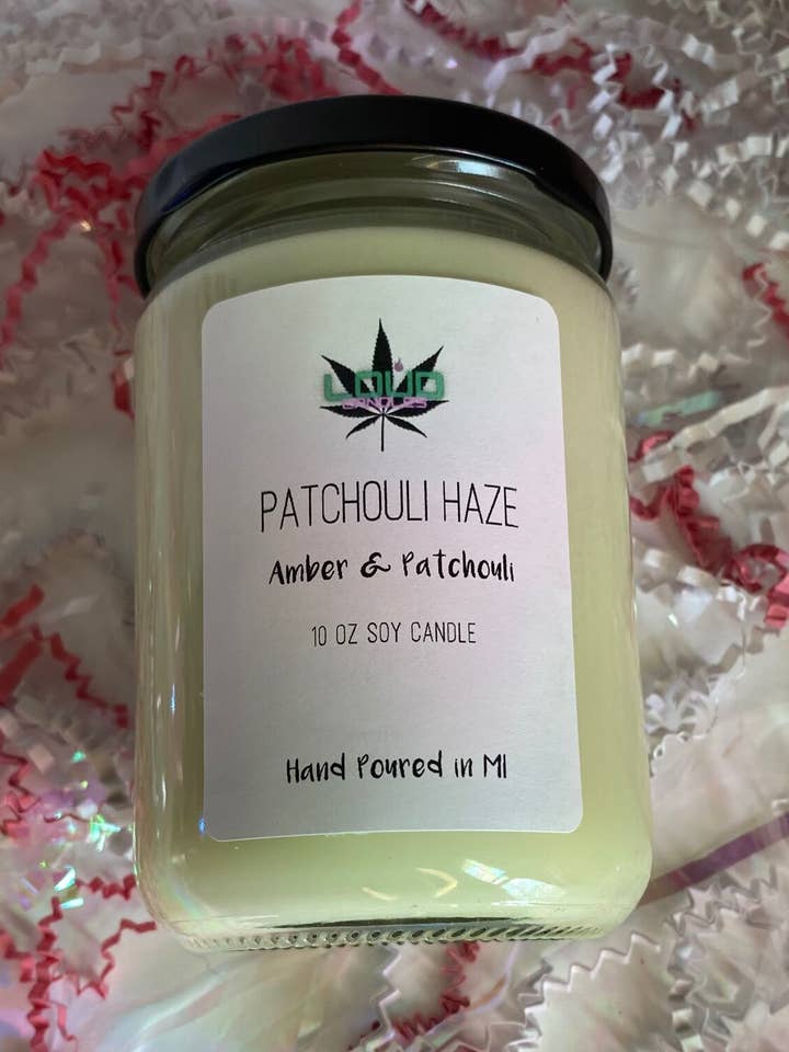 Patchouli Haze Candle for wholesale by Loud Candle Company