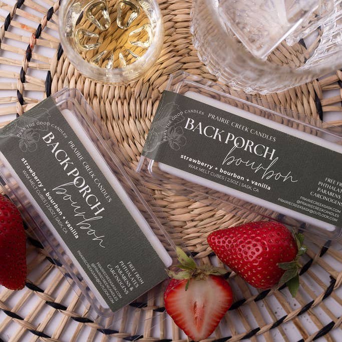 PORTICO SUL RETRO BOURBON | CERA FUSA NON TOSSICA | COLLEZIONE AUTUNNO per la vendita all'ingrosso da parte di Prairie Creek Candles