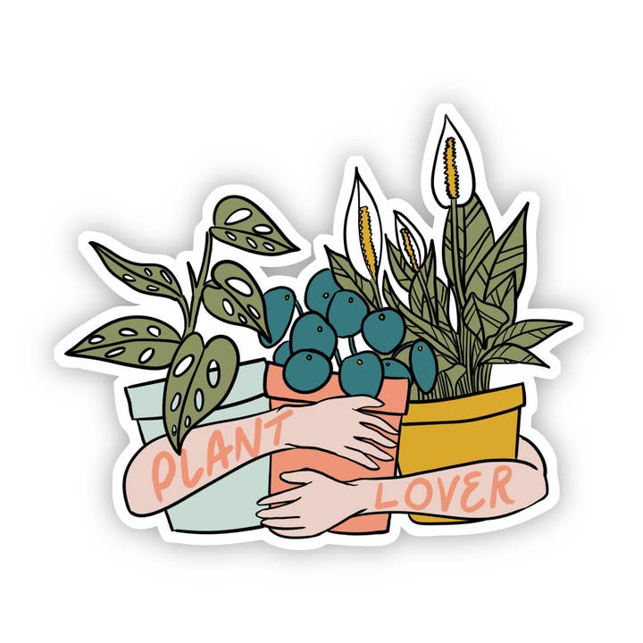 Plant Lover Light Arms Sticker for wholesale by Big Moods