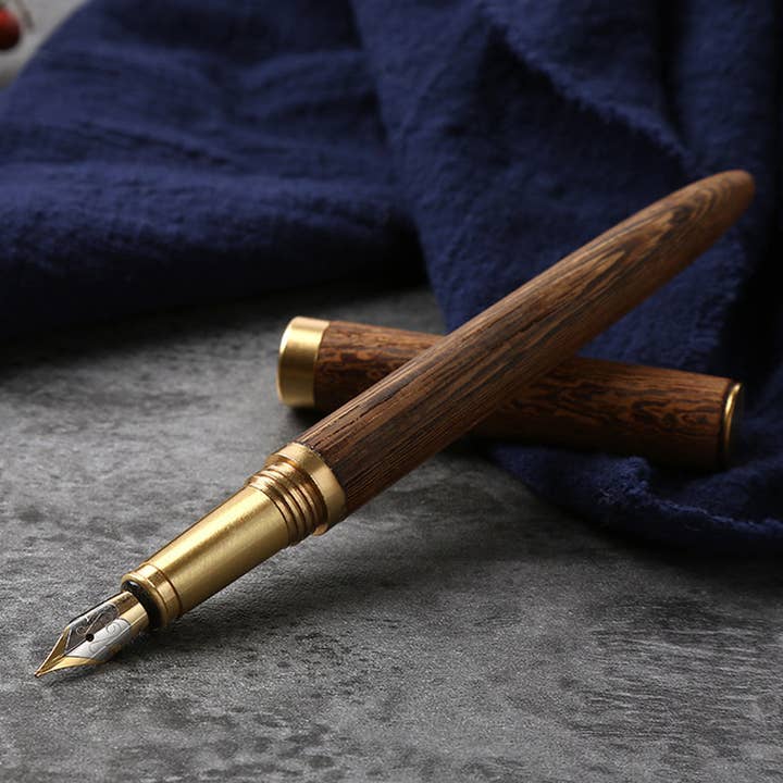 Wood Fountain Pens - Wholesale Pen - Handmade Wood and Brass Fountain Pen | The Hemmingway