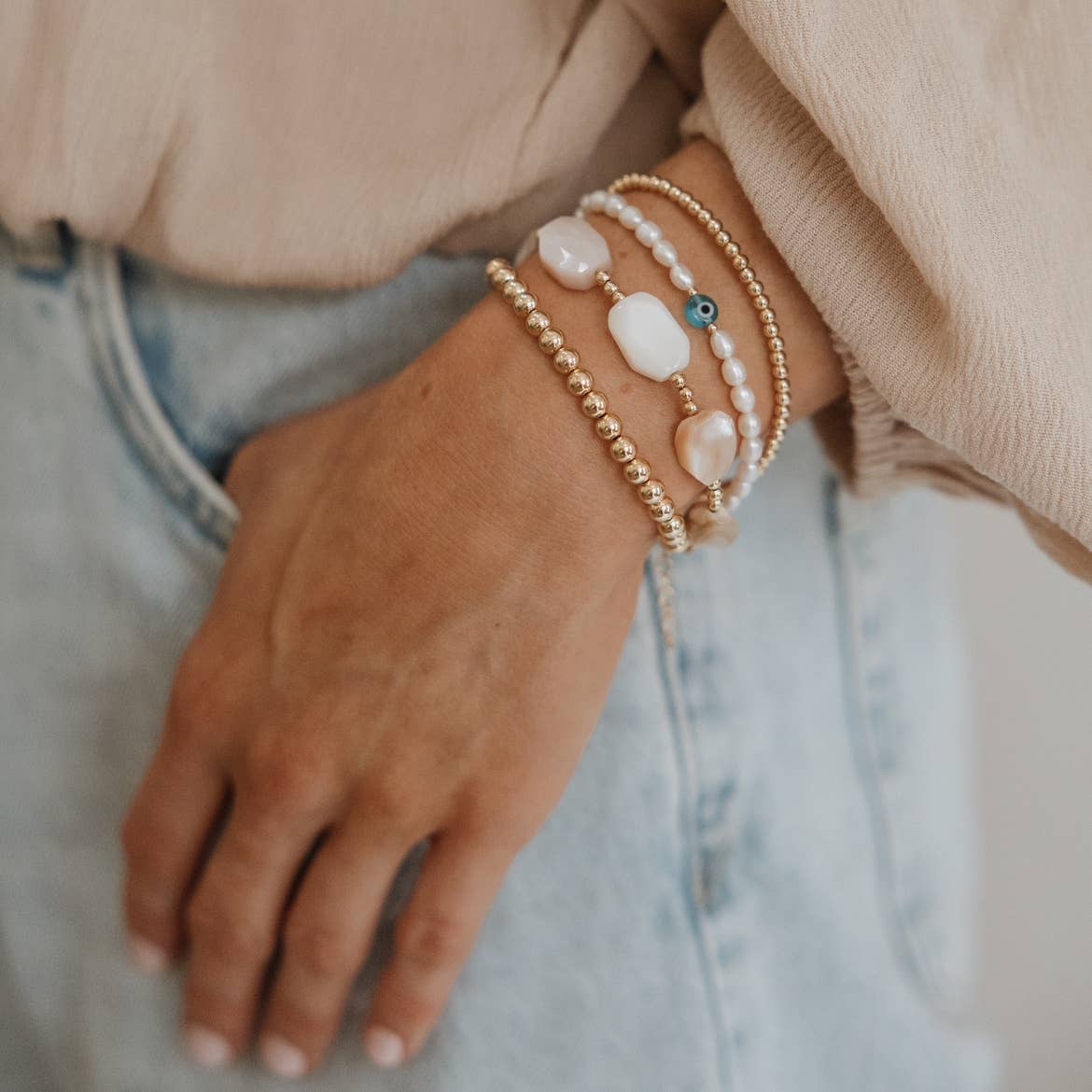 True by Kristy Jewelry - Wholesale Beaded Bracelet - Gold Filled Luxe Beaded Bracelet10