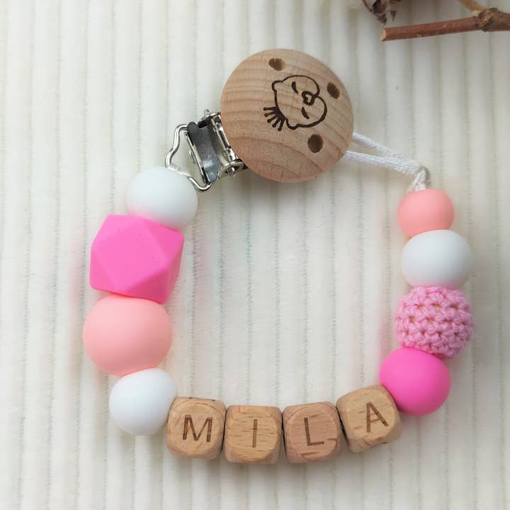 Flamingo pacifier for wholesale by Little Baby Musthaves