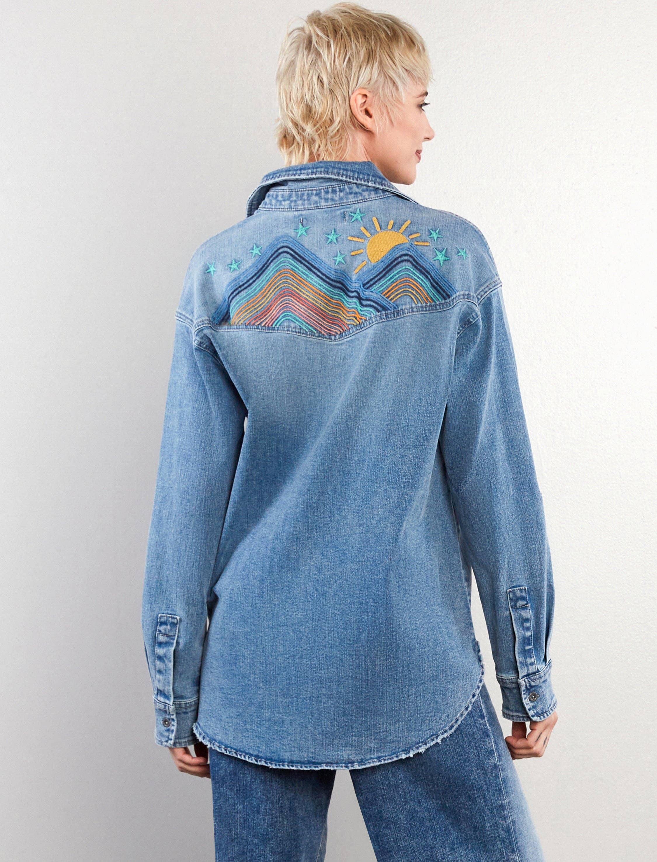 Denim Weekend Warrior Shirt for wholesale on Faire2