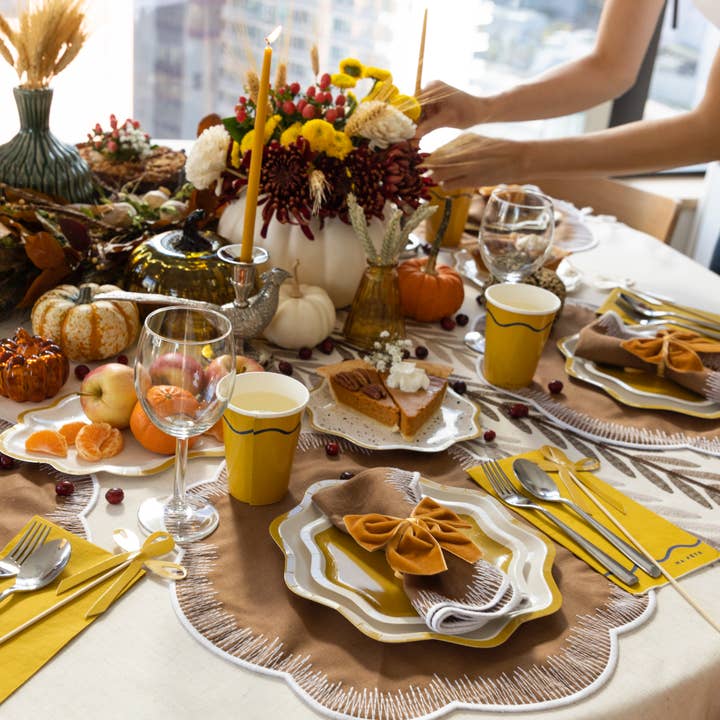 Naomi's Happy Place Shop - Wholesale Disposable Plate - Signature Dinner Plate, Mustard (4)3