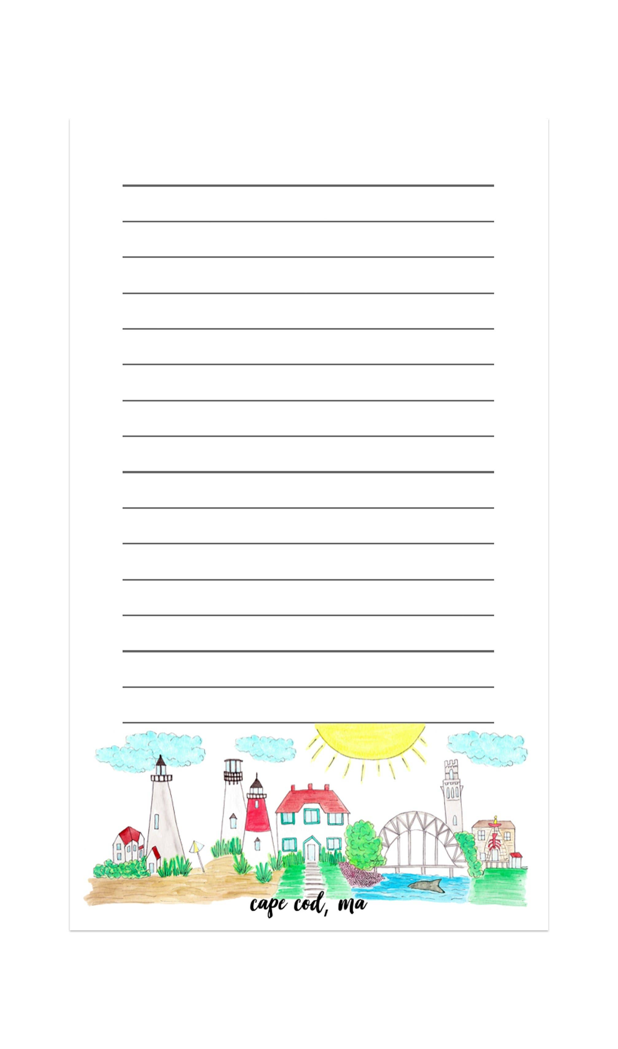 Island Haus Co - Wholesale Notepad - Cape Cod MA Notepad0