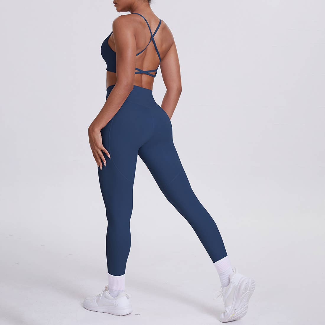 Sodalemon - Wholesale Activewear Set - Women's - Women High-Waisted Yoga Set: Sports Bra + Sculpting Leggings8