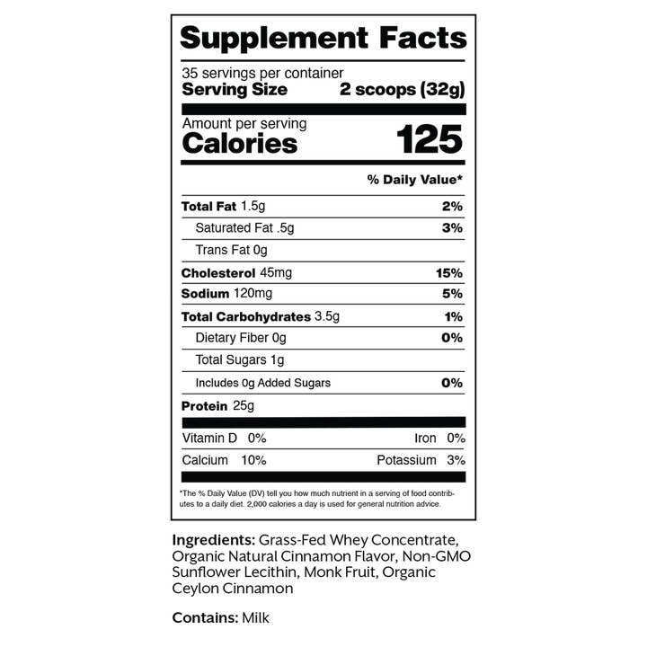 Promix - Wholesale Protein/Superfood Powder - Cinnamon Swirl Whey Protein Powder