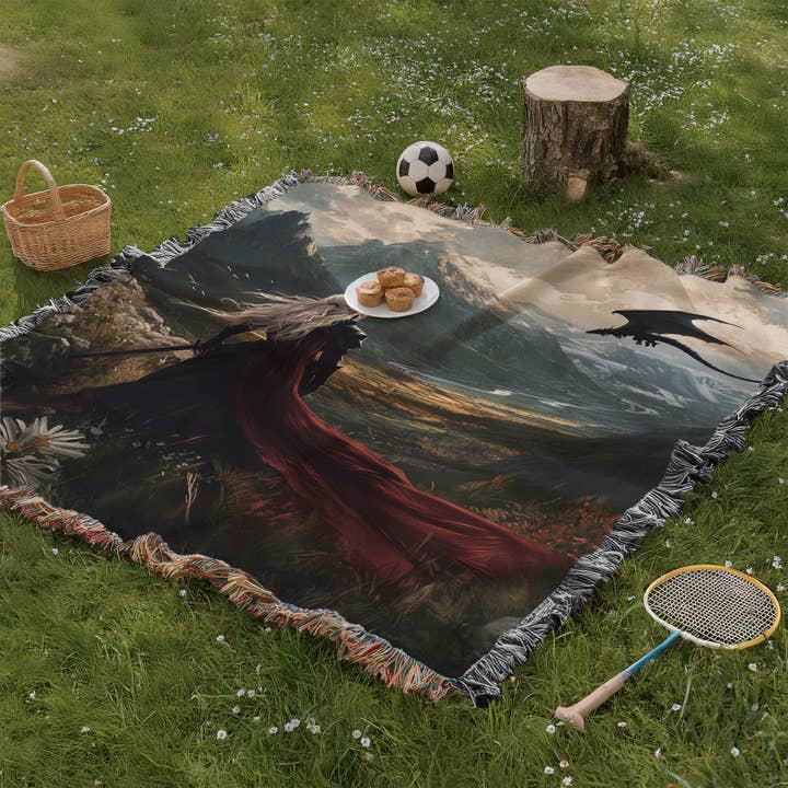 MagicMerchEmporium - Wholesale Throw Blanket - Abraxos & Manon Inspired Bookish Blanket3