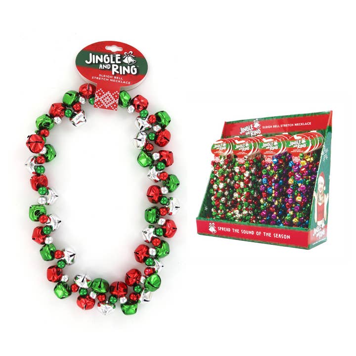 Jingle & Ring Sleigh Bell Stretch halskæde for engroshandel hos DM Merchandising
