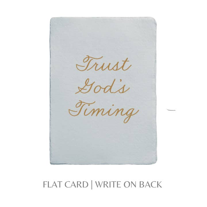 Paper Baristas - Wholesale Religious Card - Trust God's Timing | Christian Religious Greeting Card
