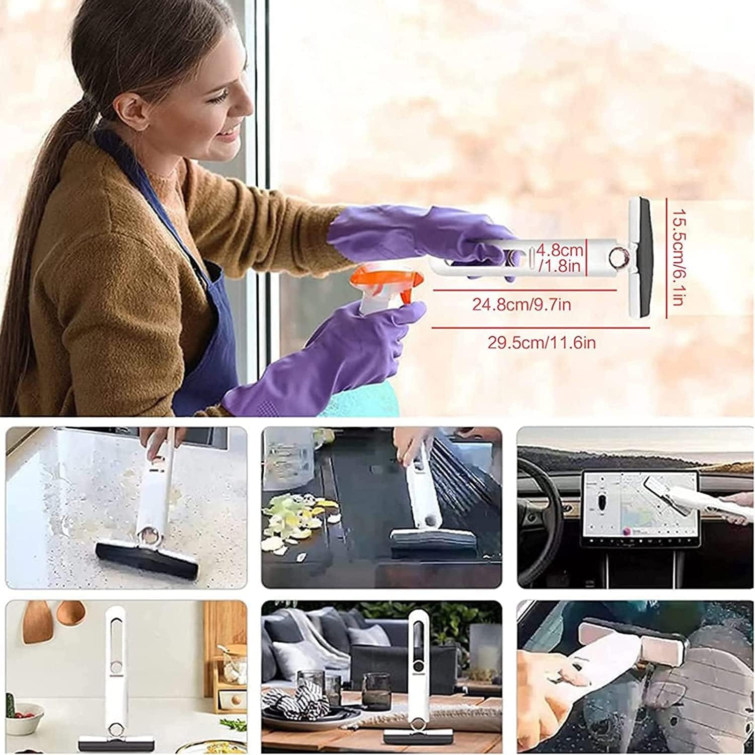 VIGOR - Wholesale Mop - Portable Self-Squeeze Mini Mop, Quick Clean Small Mini Mop5