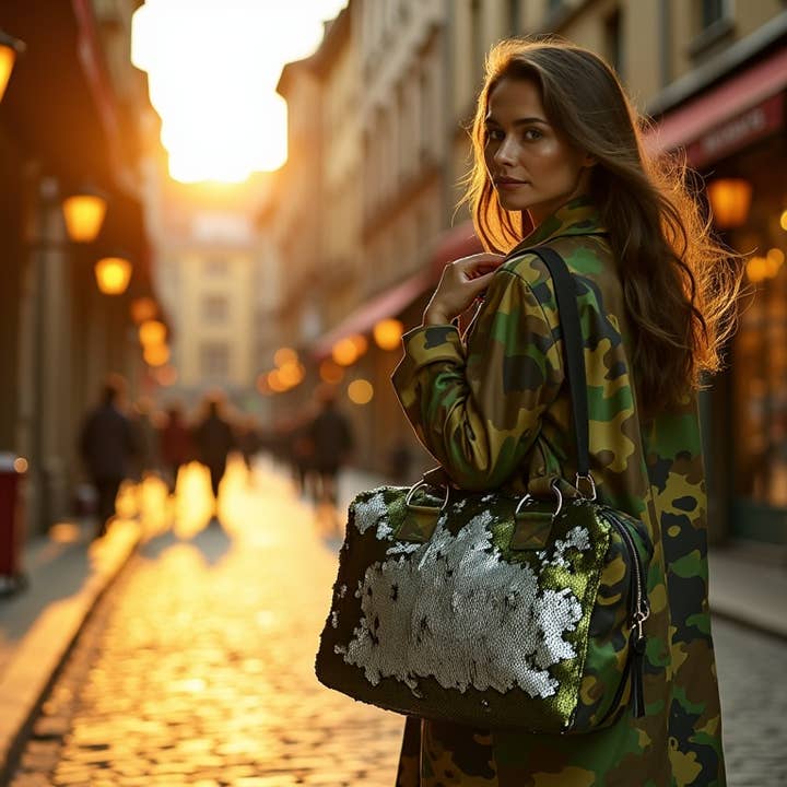 CAMOUFLAGE TOTE SHOULDER BAG WITH REVERSIBLE SEQUINS and other Purchase Wholesale camo paper. Free Returns & Net 60 Terms on Faire trending on Faire.