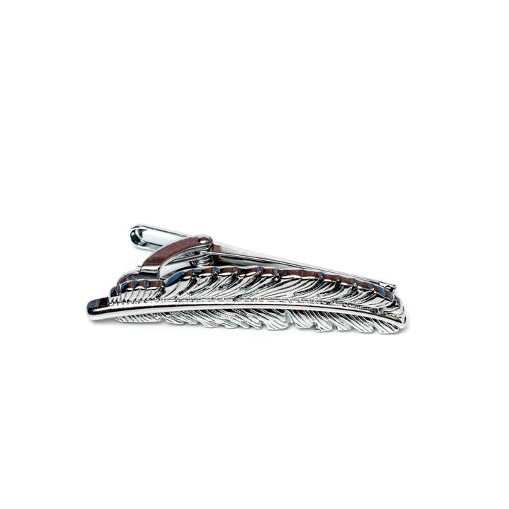 MIL - Wholesale Tie Clip - Men's - Feather Tie Bar0