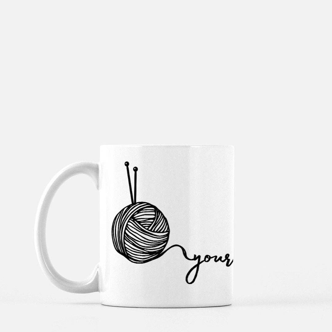 NNK Press - Wholesale Coffee mug - Write Your Shop Name In Yarn- Personalized Shop Mug1